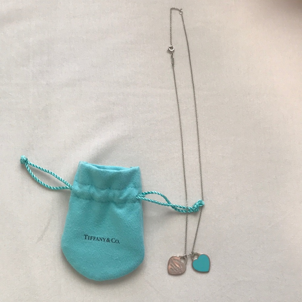 Mini Double Heart Tag Pendant. “Return to Tiffany”